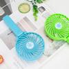 Portable Mini Desktop Air Cooler Folding Fan Handheld USB Rechargeable Fan Outdoor Travel Sports Fan Three-Speed Adjustable