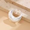 Jewelry ins wind exaggerated curved curved ring, simple brushed niche open ring jewelry
