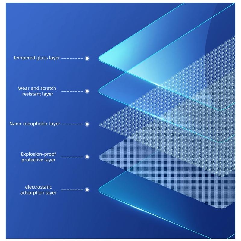 Car Tempered Glass For Radio DVD GPS LCD Full Touch Screen Film Sticker Protective 13.1 Inch HD Large-screen Auto Accessories