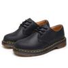 First Layer, Low-top Small Leather Shoes, Women's Genuine Leather, Crazy Horse Black Large-size Short Boots, Round Head, Men's and Women's Casual Tool