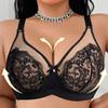 Women S Sexy Lace Embroidered Push Up Bra For Large Bust