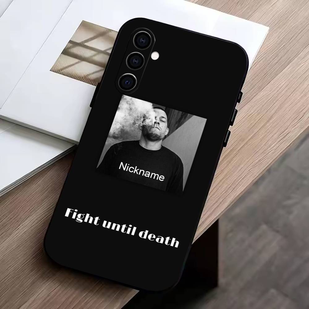 N-Nickname-Nate Diaz Phone Case Black Silicone Soft For Samsung Galaxy A73,A72,A71,A70,A53,A52,A51