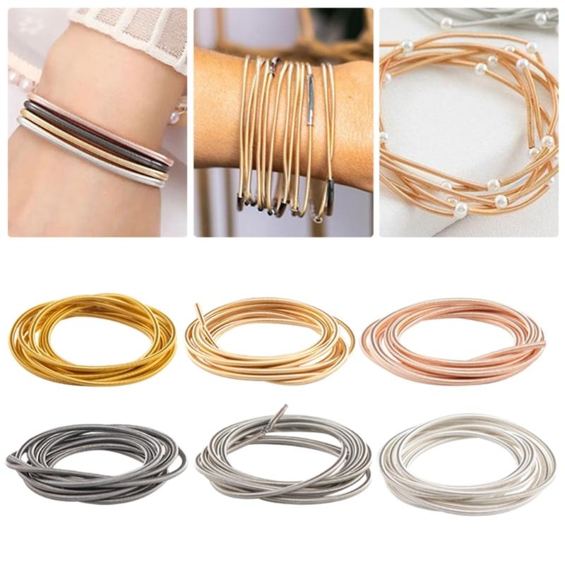 Memory Wire Circles Steel Wire Necklaces Bracelet Making Set Jewelry Components