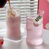 VAKADA New Chinese Style Frosted Glass Drinkware Set (6-Pack)