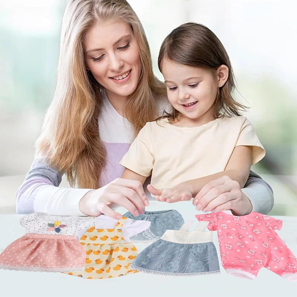 Baby Doll-Clothing Accessories Sets - 12 Sets Girl Doll Clothes Dress for 10-12 Inch Doll, Doll Outfits Accessories for Baby Doll Girl, Toy