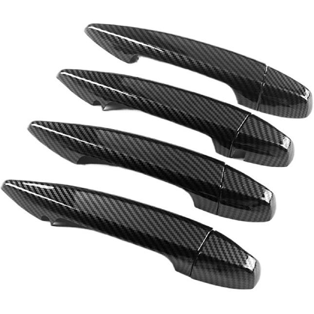 

Car Door Handle Cover Sticker Trim Auto Exterior Parts Protect Accessories for BMW G30 G20 F30 F10 3GT 6GT X1X2X3X4X5X6X7(Carbon Fiber A) Carbon Fiber A