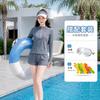 Girls UV Protection Long Sleeve Swimsuit With Built-in Safety Briefs Swimming Pool Beach Water Sports