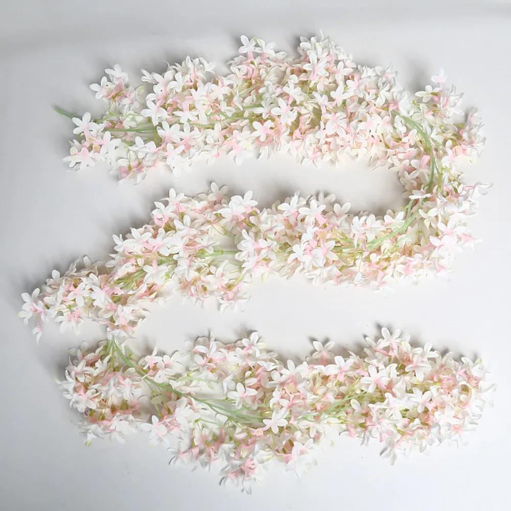 Multicolor Lilac Artificial Flower Flower Wreath DIY Simulation Flower Vine Photo Props Ornament Faux Flower Party Supplies