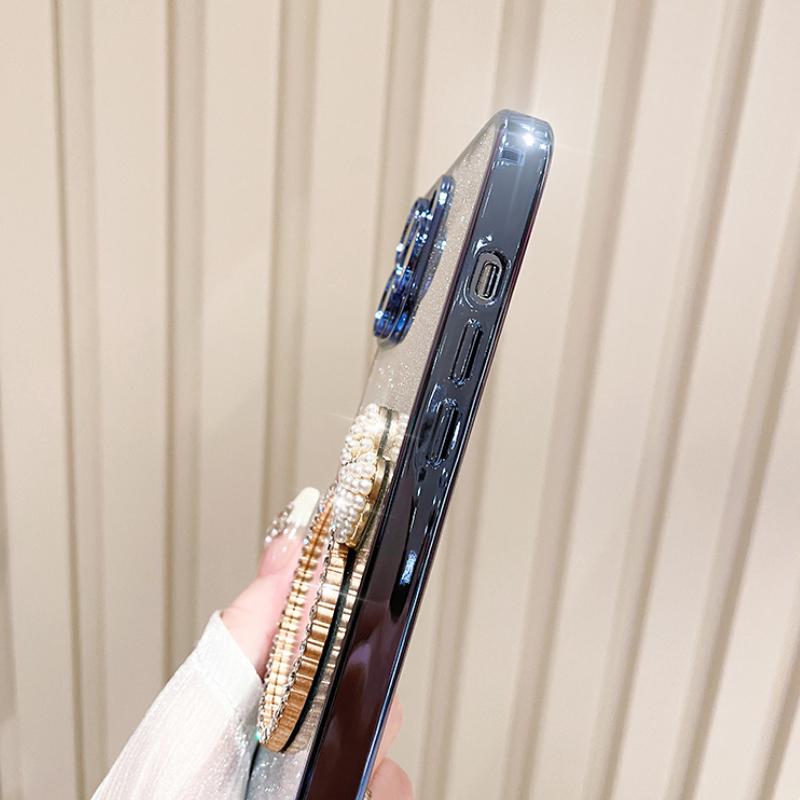 For Huawei Nova 15 Pro Max Case with Bow Makeup Mirror Luxury Shiny Gradient Clear Plating Glitter Girls Slim for Huawei Nova15 Pro Max Back Cover