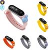 Disney Pokemon Pikachu Dětské LED hodinky Dotykový displej Silikonový řemínek Vodotěsné Školní dárek
