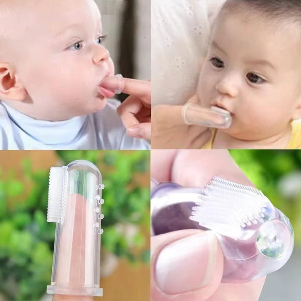 Soft Silicone Pet Finger Toothbrush for Dogs and Cats Teeth Cleaning Comes with Case Ideal for Pet Owners Great Teeth Care Tool