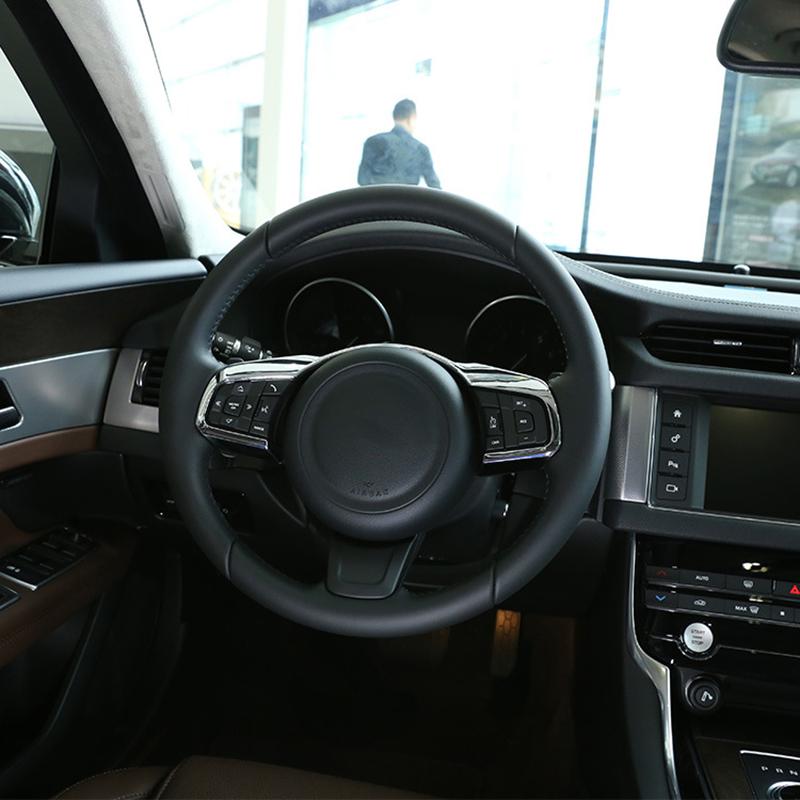 Car Steering Wheel Decorative Frame Trim Interior Accessories For Jaguar XF XFL F-Pace F-TYPE 2016 2017 2018 2019