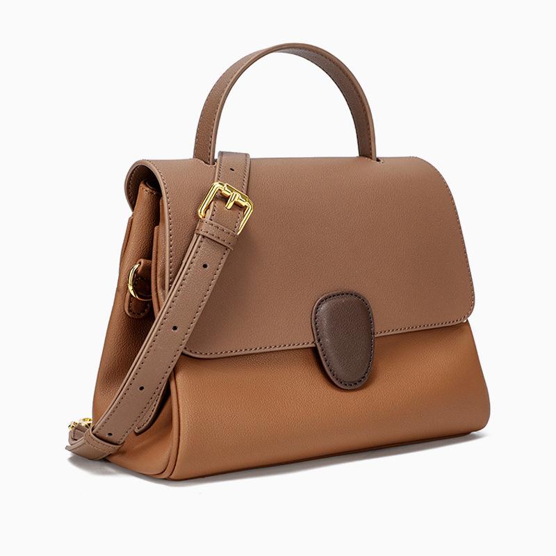 Modische Damen-Tragetasche 2025 Neue Echte Leder Damen-Umhängetasche High-End Nischen-Handtasche Crossbody-Tasche