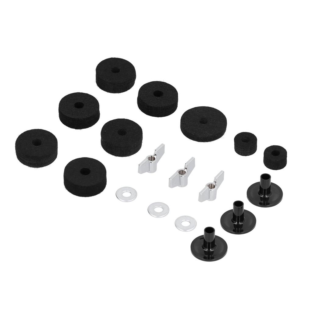 18PCS Cymbal Replacement with Base Wing Nut Washer for Drum Set Hardware Accessory
