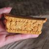 Natural Cypress  Dragon and Phoenix Coffin Decorative Small Model -Meaning Promotion and Wealth Home Feng Shui Decoration