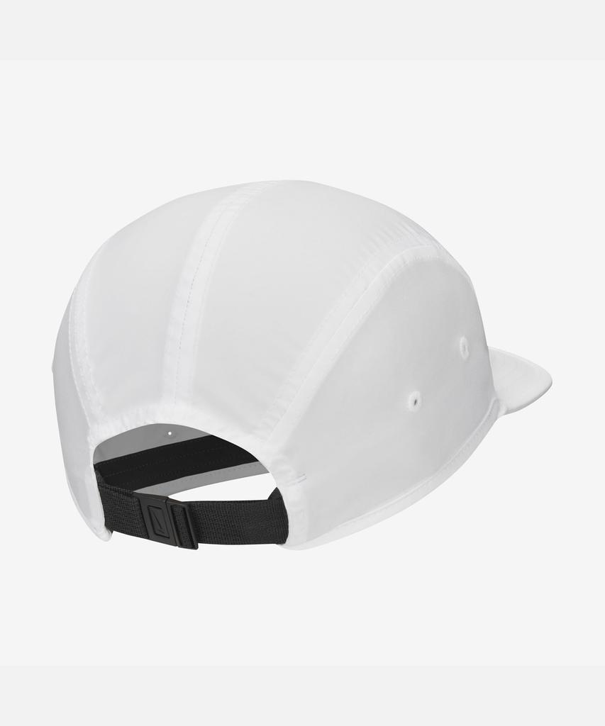NIKE Dri-Fit Fly Unstructured Swoosh Cap - White:Anthracite:Black / Fb5624-100