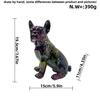Modern Creative Gradient Tilted Head Bulldog Ornaments Home Decoration Resin Crafts Housewarming Gifts