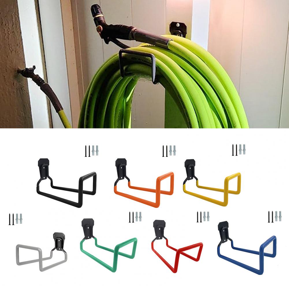 Gancho para Mangueira de Jardim Gancho de Armazenamento de Mangueira à Prova de Ferrugem Suporte de Parede Reforçado Suporte de Mangueira de Jardim Rack de Armazenamento