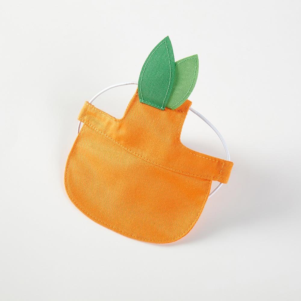 Orange Dog Sunshade Breathable Cat Sunscreen Hat Portable Dog Sun Hat  Summer