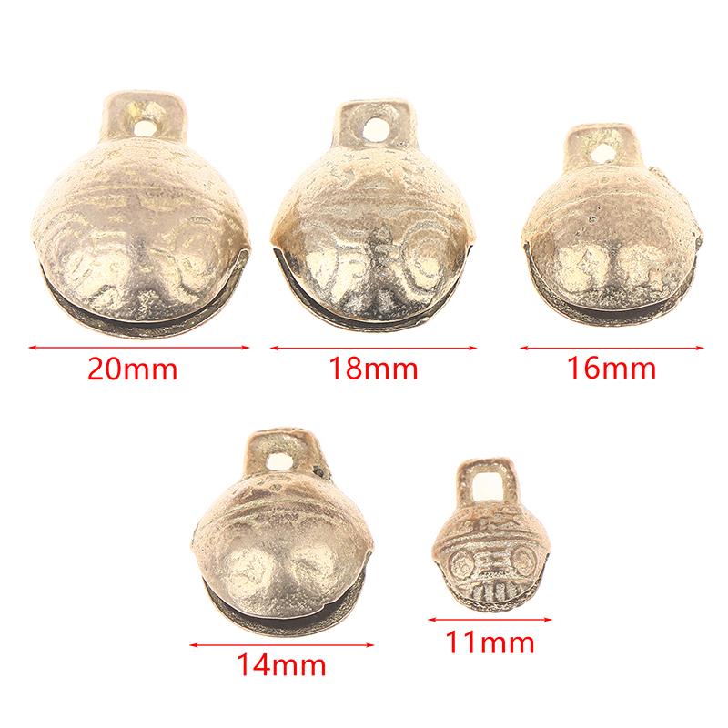 Dog Cat Collar Bells Copper Bells 11Mm14Mm16Mm18Mm20Mm Sound Loud Brass Bells Vintage Mini Craft Bells Animal Pet Bells