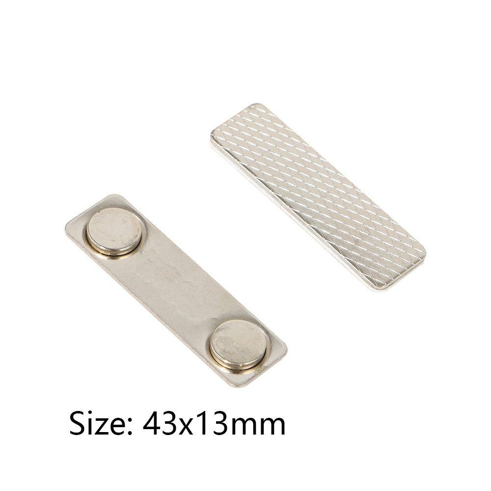 Office School Card Sleeve Magnetic Name Badge Work Card Holders Tag Fastener Name Card Buckles