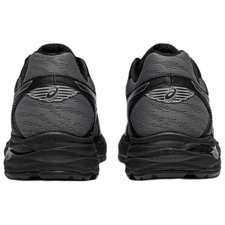 Asics Gel-Flux 4 Bequem Vielseitig Stoff Synthetisches Leder Langlebig Atmungsaktiv Rebound Low-Top Laufschuhe Herren Sneaker Grau Schwarz 1011A614-032