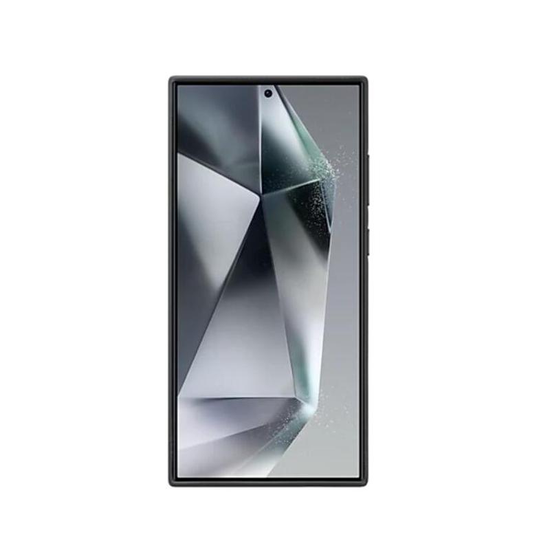 Original Samsung Galaxy S24 Ultra 5G Vegan Leather Phone Cover Case Soft Silky Protective Leather Case Cover