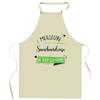 Tablier de cuisine - Snowboardeuse - Impression bretonne - Coton épais - Imprimé en Bretagne