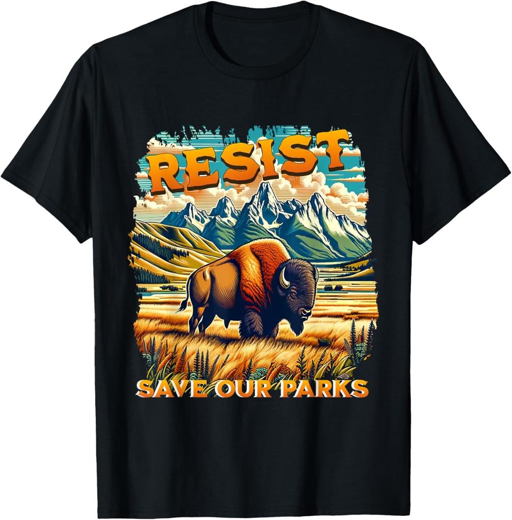 Cool Resist Save Our Parks Alt Us National Parks Unisex T-Shirt