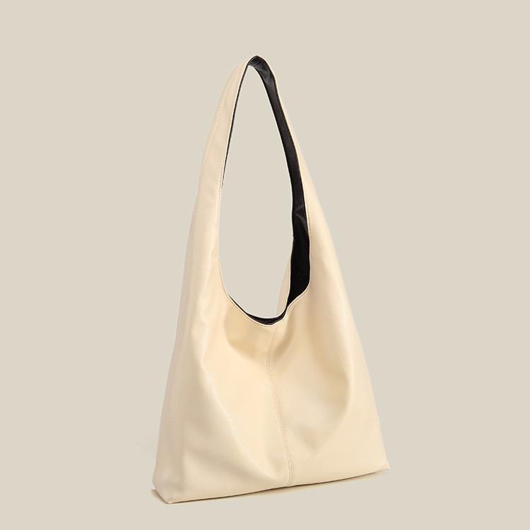 Vintage casual minimalist style large-capacity tote bag 2025 new model double-sided shoulder bag versatile commuter underarm bag