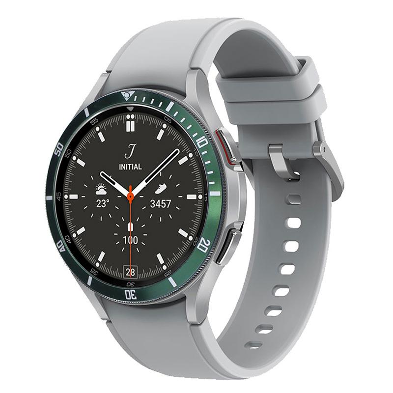 For Samsung Galaxy Watch7/Watch6/Watch5/Watch4/44mm Watch Bezel Ring Zinc Alloy Dial Bezel Adhesive Frame Ring Cover