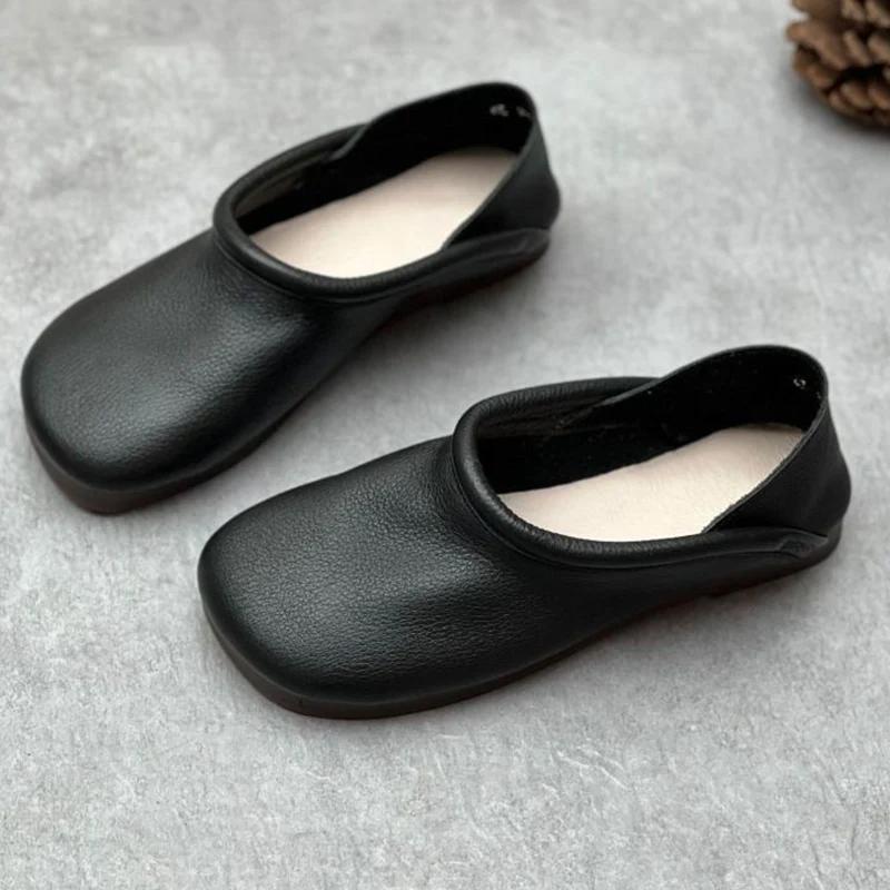 Ploché Dámské Mokasíny Boty Designové Kožené Ležérní Boty Podzimní Měkké Boty Oxford 2024 Nový trend Chůze Pohodlné Chaussures Femme
