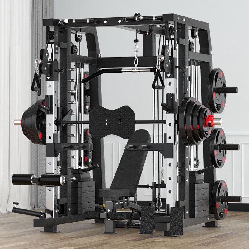 

Smith Machine All-in-One Home Gym System with Barbell & Bench