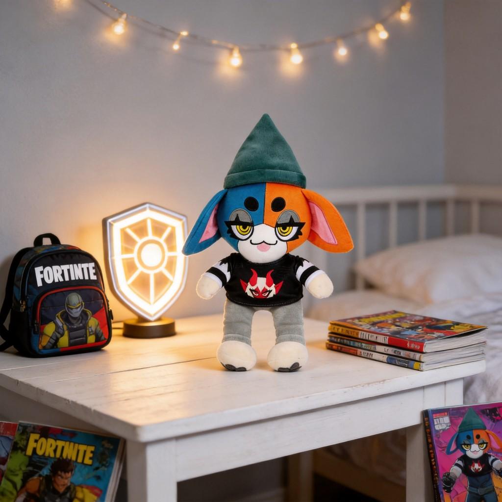Fortnite Water Sprite Plush Toy With Short Pile Fabric For Kids And Collectors