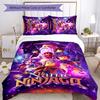 3pcs Custom Name Cartoon Lego Ninjago Bedding Set Duvet Cover Closure Includes 1 Duvet Cover & 2 Pillowcases for All Seasons Bedroom Decor