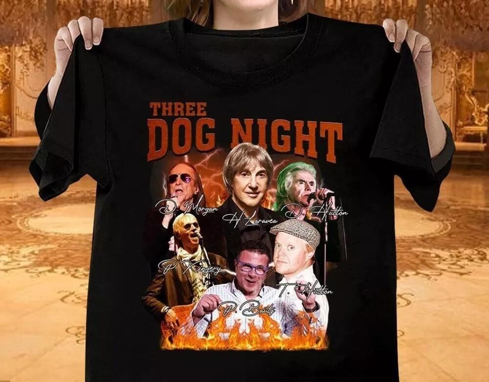 Three Dog Night Band In Tour T-Shirt or Hoodie, fan gift XL