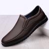 Autumn Winter Men's Casual Shoes Genuine Leather Slip On Loafers Male Waterproof Comfortable Platform Driving Shoes For Men