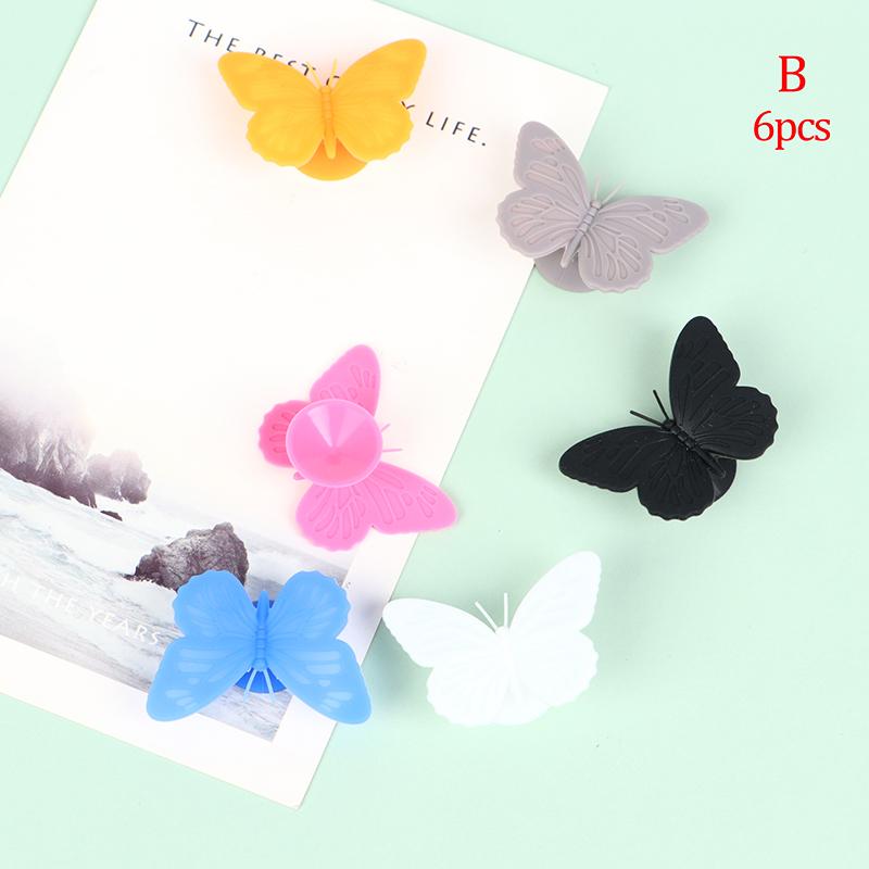 

6 шт./Набор Креативный Милый Шарм для Винного Бокала Присоска Бабочка Декоративный Винный Бокал