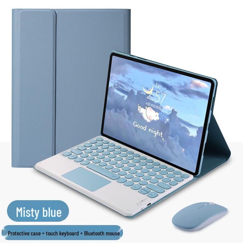Xiaomi Pro5/RedmiPad SE11 11.2" Tablet Case with Bluetooth Keyboard, Leather, Russian Layout
