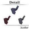 [White Fang] Polyester Polka Dot Necktie, BusinessCasual Fashion, One Size Fits All, Men's, NC126 (Navy)