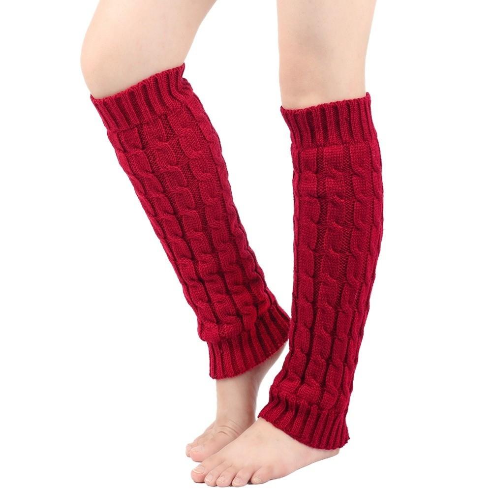 Foot Cover Fleece Leg Warmers Thickened Knitted Leg Coverings Winter Leg Warmers  Streetwear