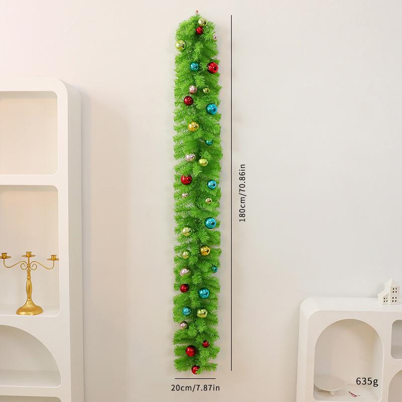 Yule Green Christmas Wreath Ornament for DIY Crooked Neck Tree Decorations