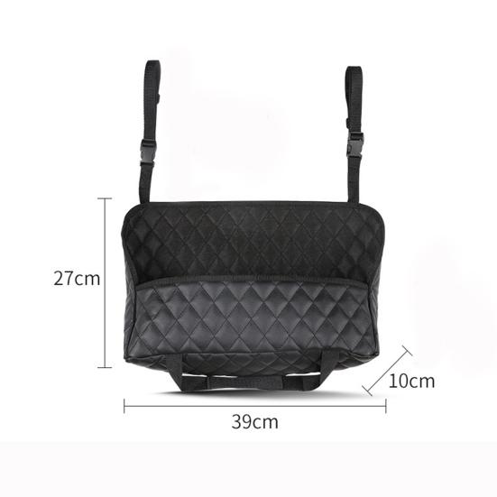 Large Capacity Car Seat Back Middle Organizer Elastic Storage Bag Holder Pouch