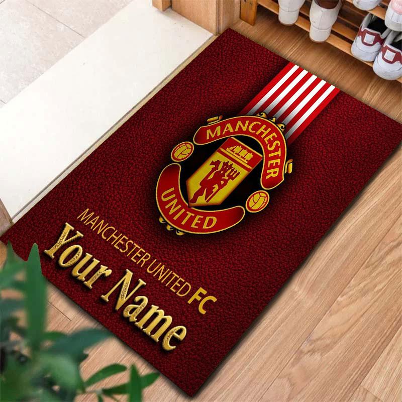 Manchester United F Custom Name Carpet Rug for Living Room Bedroom Home Sofa Decoration,Kids play Non-slip Floor Mat
