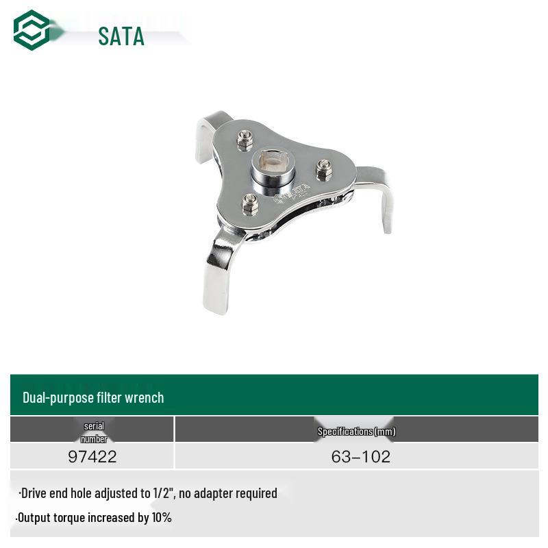 SATA Dual-Use Universal Oil Filter Wrench - Belt & Handcuff Pliers