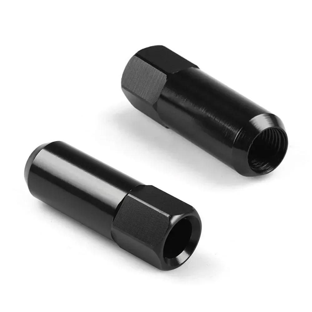 20 Stück 60mm Aluminium Rennsport-Radmuttern - M121.5/M141.5 Eloxierte Tuner-Felgenschrauben