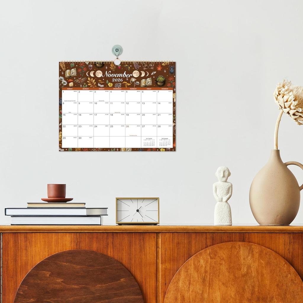 2026-2027 Wall Calendar - 18 Months Wall Calendar from Jan. 2026 - Jun. 2027, 14.7" x 11.5", Premium Thick Paper, Haning Loop for Home & Office