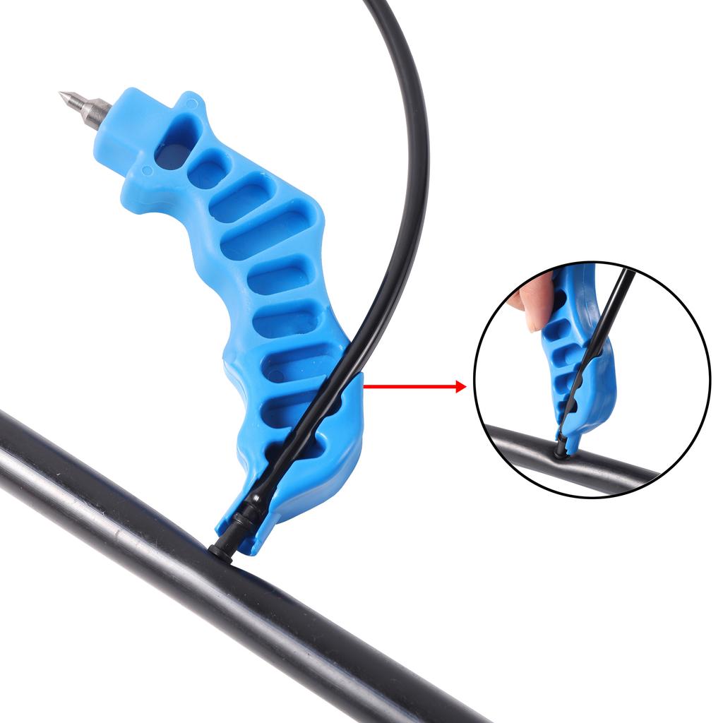 Nowy dziurkacz do węży ogrodowych Dziurkownik do węża nawadniającego do wkładania kroplowników Otwór w rurze PE 4/7mm/16/20/25/32mm Narzędzia ręczne