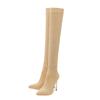 Eilyken Stretch Fabric Pointed Toe Woman Over-the-Knee Long Boots Sexy Thin High Heels Nightclub Shoes Size 35-43