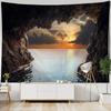 Islands Cave Ocean Tapestry Sea Sky Nature Landscape Beach Dorm Boho Decor Carpet Hippie Art Tapestry Wall Hanging Cloth Blanket